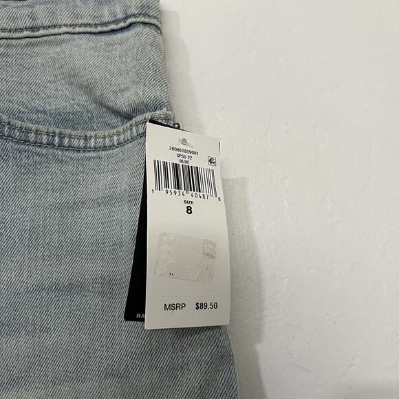 Lauren Ralph Lauren Womens High Rise Cutoff Denim Shorts Size 8 Light Wash NWT - Picture 5 of 8